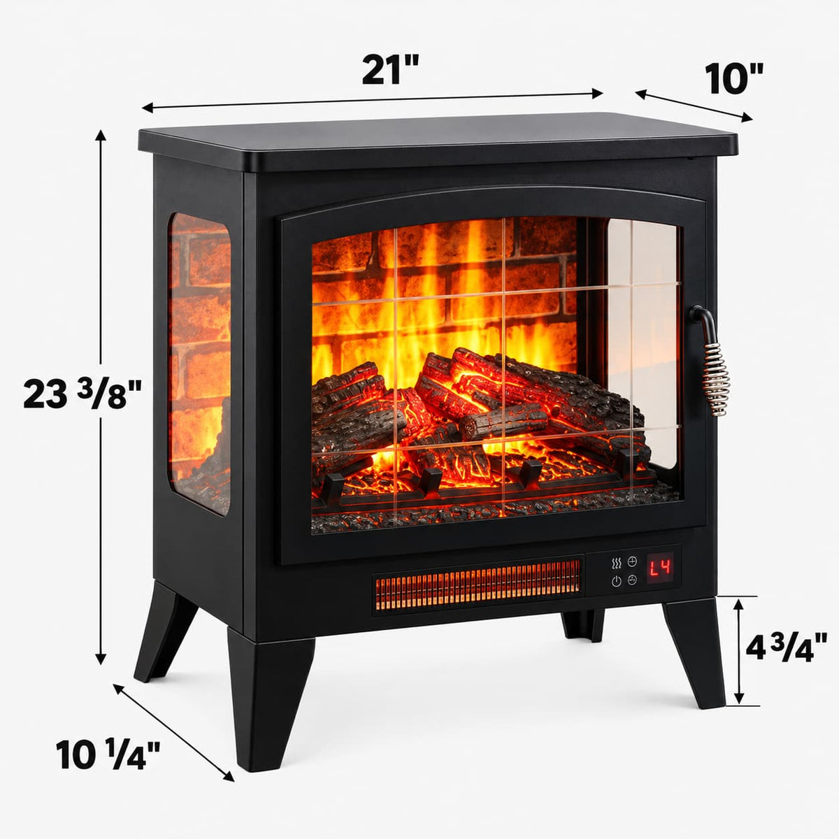 21” Three-Sided Freestanding Electric Fireplace