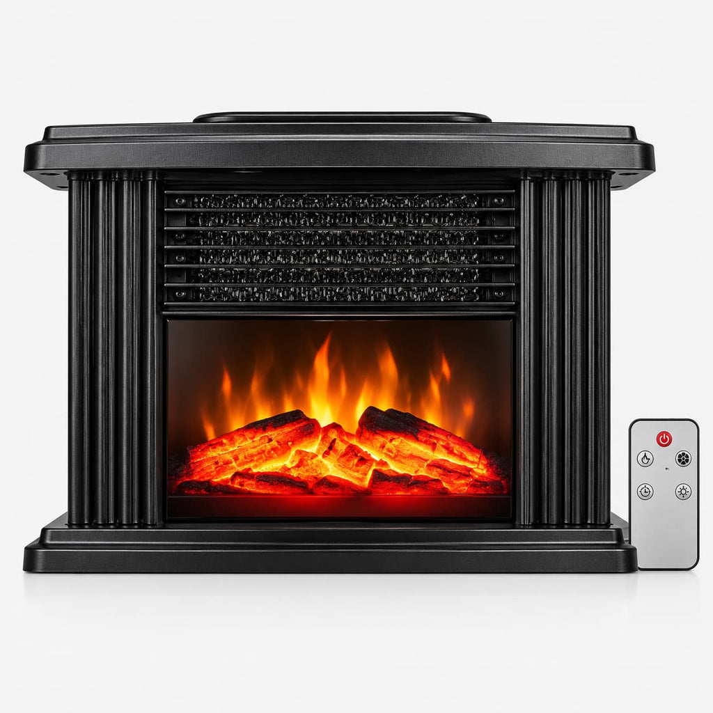 1000W Freestanding Electric Fireplace