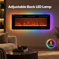 50” Built-In Electric Fireplace