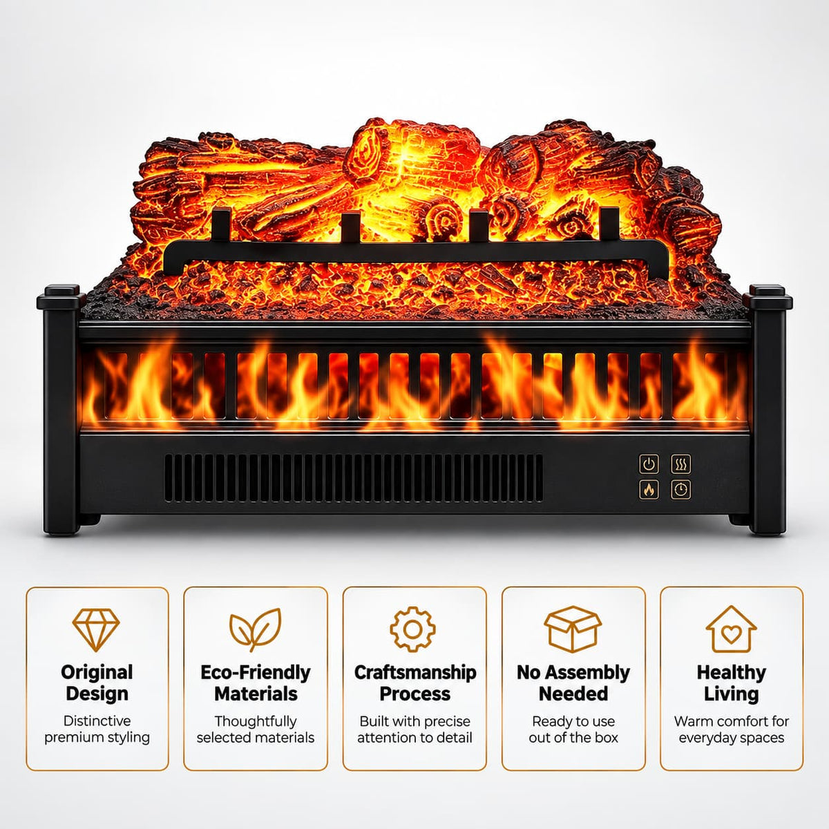 Portable Electric Fireplace Heater