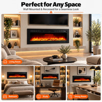 50” Recessed Electric Fireplace
