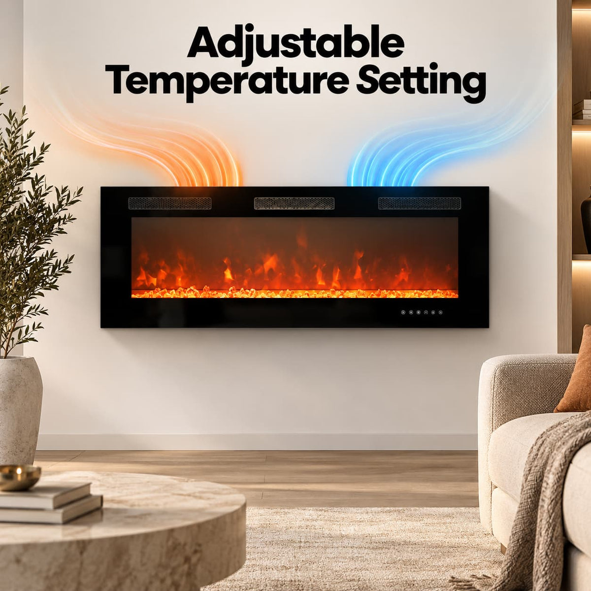 50” Built-In Electric Fireplace