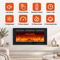 30” Recessed Electric Fireplace