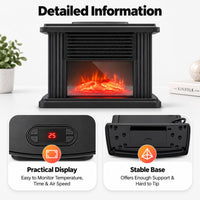1000W Freestanding Electric Fireplace