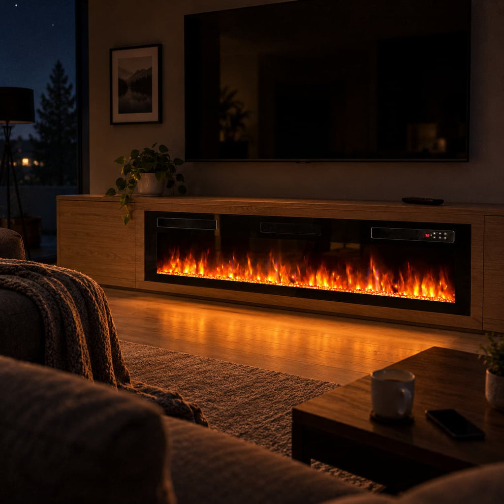 72” Ultra-Thin Linear Electric Fireplace