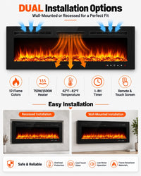 50” Recessed Electric Fireplace