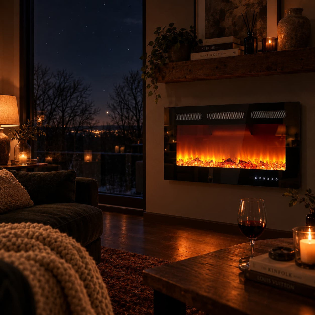 30” Recessed Electric Fireplace
