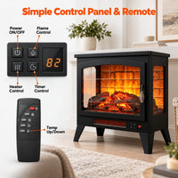 21” Three-Sided Freestanding Electric Fireplace