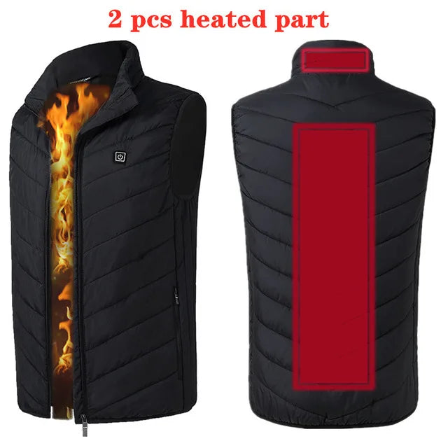 USB Heated Vest, 17-Zone Infrared, Men's