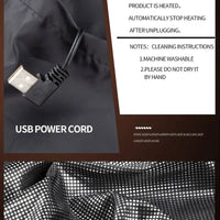 Graphene Heated Vest, 9 Zones, USB Powered