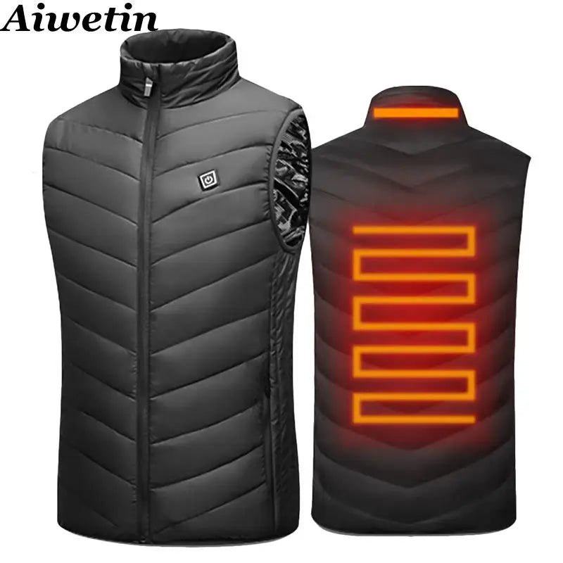 USB Heated Vest, 17-Zone Infrared, Men's