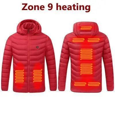 Graphene Heated Down Jacket, Up to 17 Zones