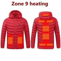 Graphene Heated Down Jacket, Up to 17 Zones