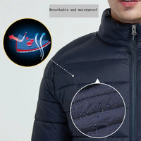 Men's Heated Down Parka, Up to 17 Zones