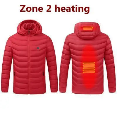 Graphene Heated Down Jacket, Up to 17 Zones