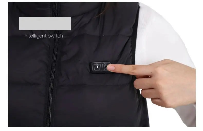 Graphene Heated Vest, 9 Zones, USB Powered