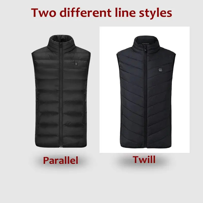 USB Heated Vest, 17-Zone Infrared, Men's