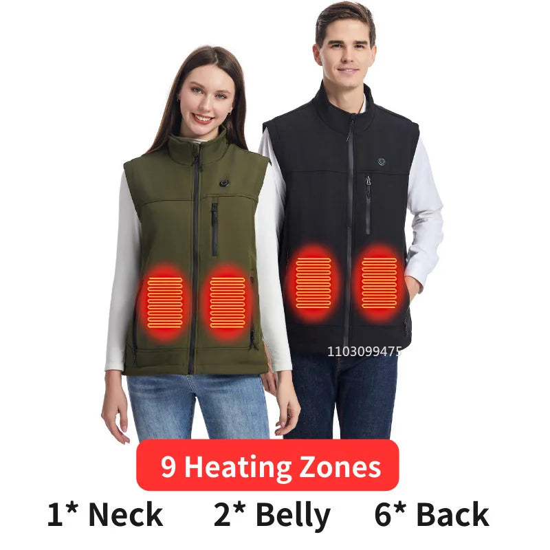 LEOSOXS 9-Zone Heated Vest, Washable