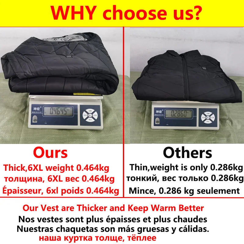 Electric Heated Bodywarmer Vest, 17 Zones