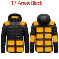 Men's Hooded Heated Parka, Smart Thermostat