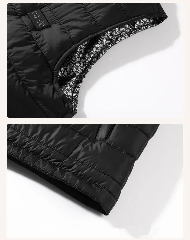 Unisex 22-Zone Heated Vest, V-Neck