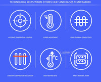 Heated Hoodie Sweatshirt, Up to 17 Zones
