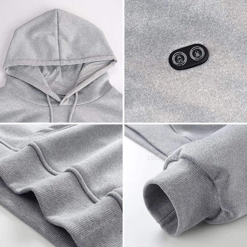 Heated Hoodie Sweatshirt, Up to 17 Zones