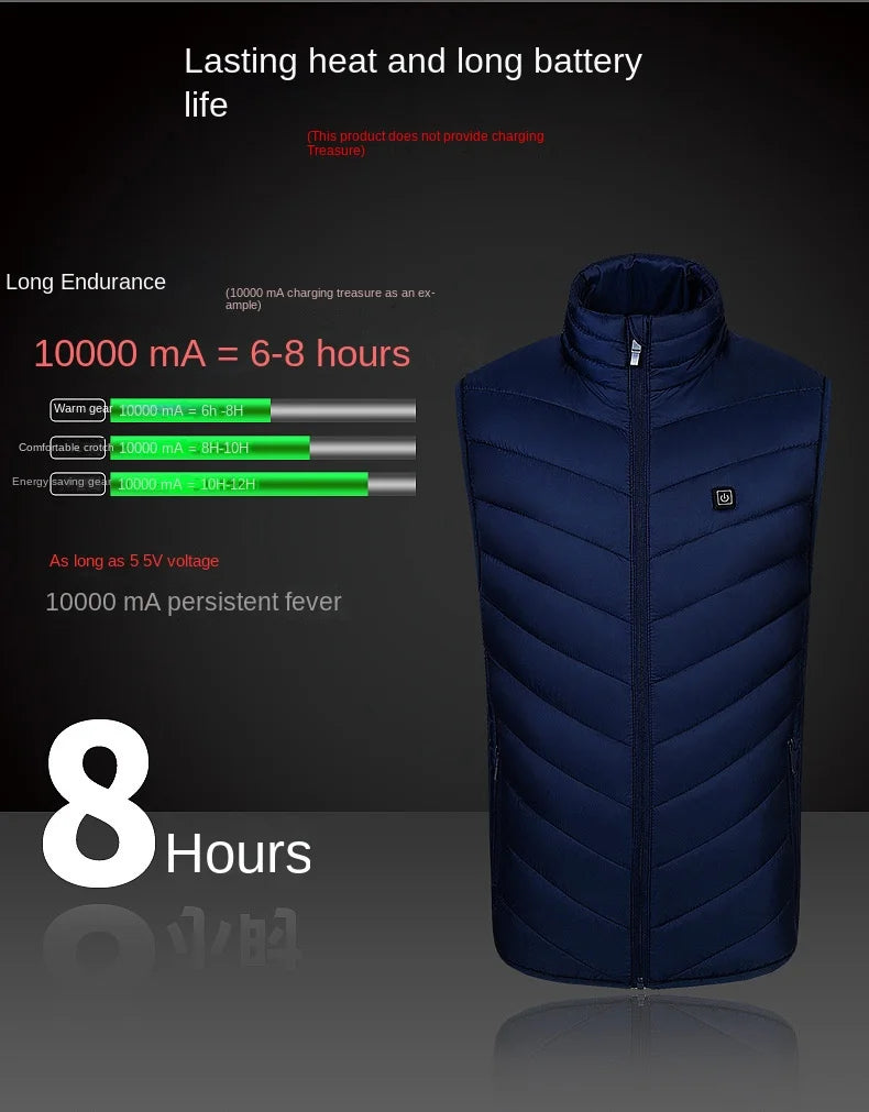 9-Zone USB Heated Vest, Sportswear