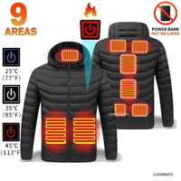 LEOSOXS Washable Heated Coat, Up to 25 Zones