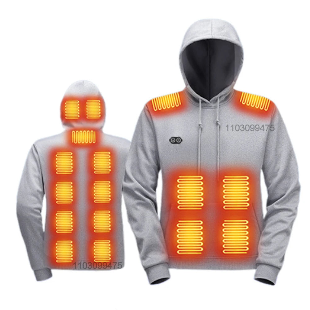 Heated Hoodie Sweatshirt, Up to 17 Zones