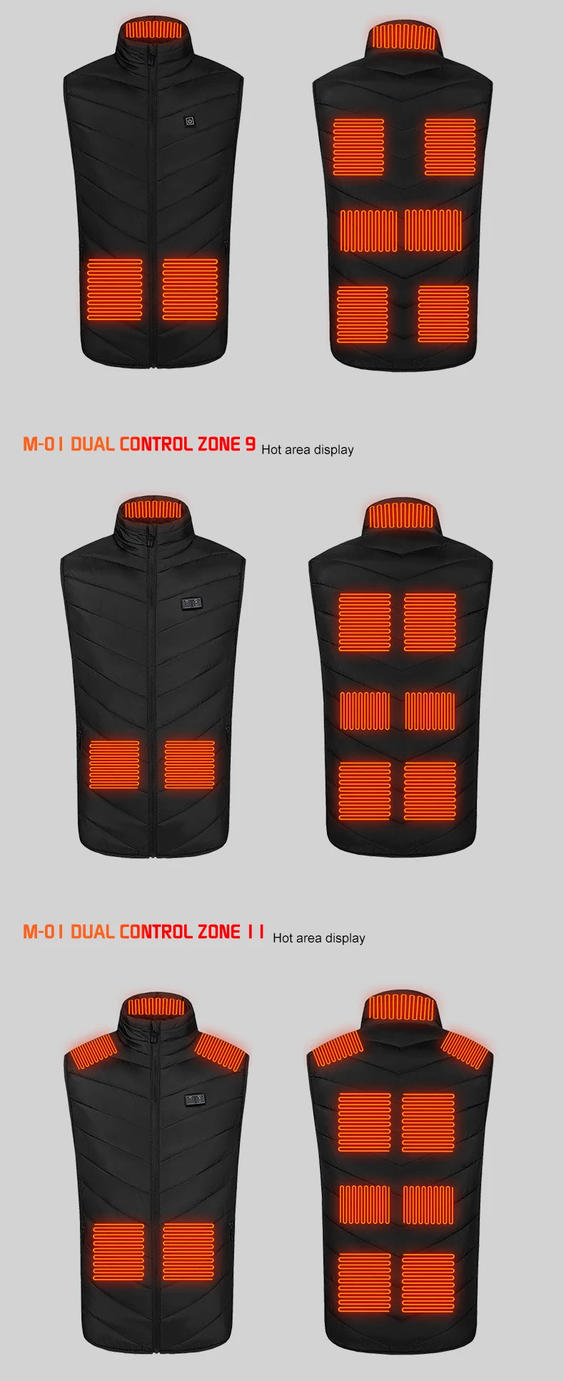 TODWARM Heated Vest, 26 Zones, 4 Controls