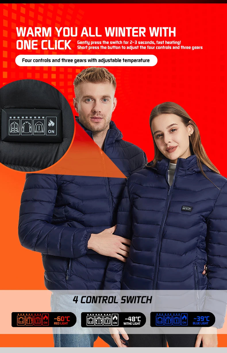TODWARM Motorcycle Heated Jacket, 26 Zones