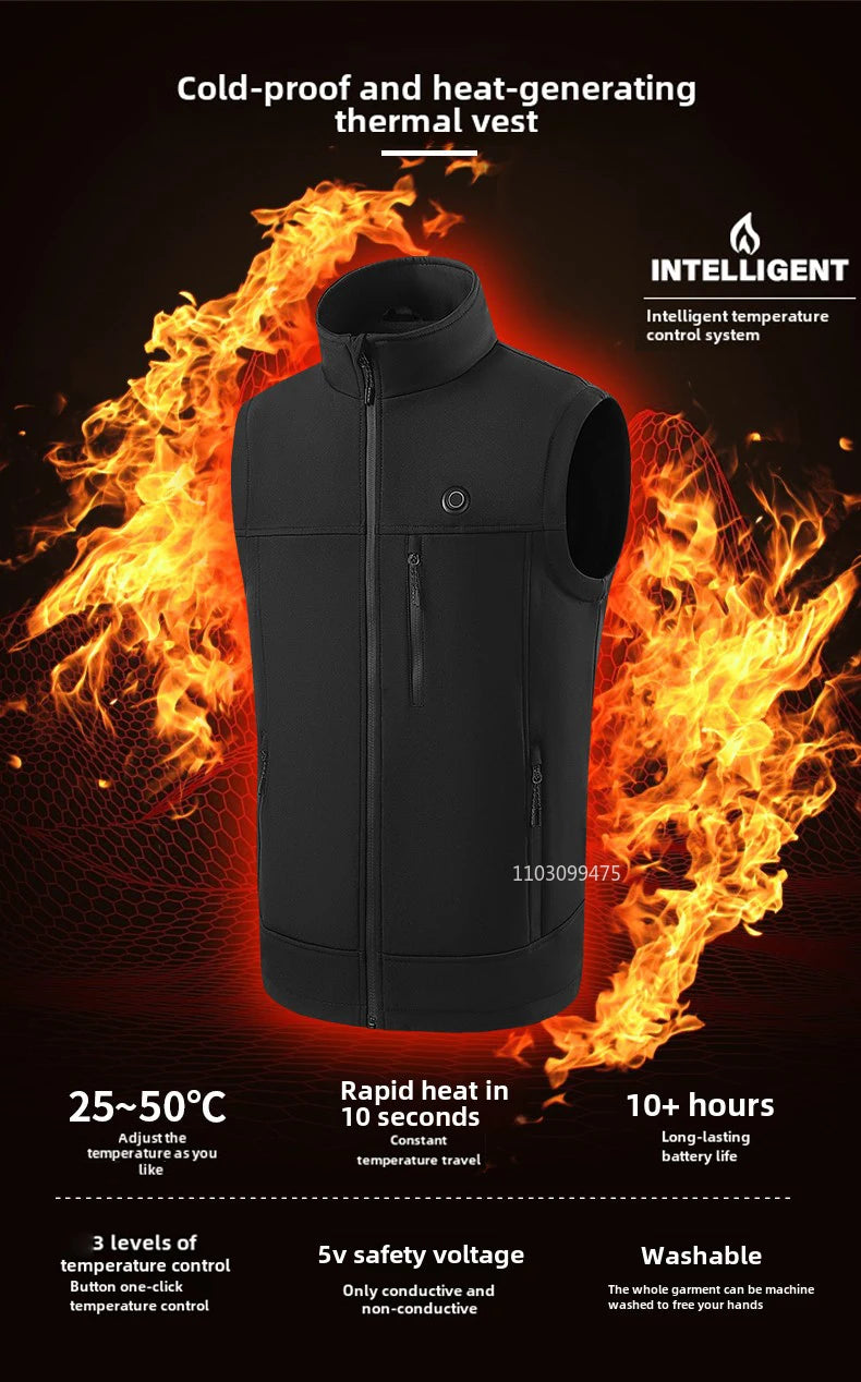 LEOSOXS 9-Zone Heated Vest, Washable