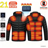 LEOSOXS Washable Heated Coat, Up to 25 Zones