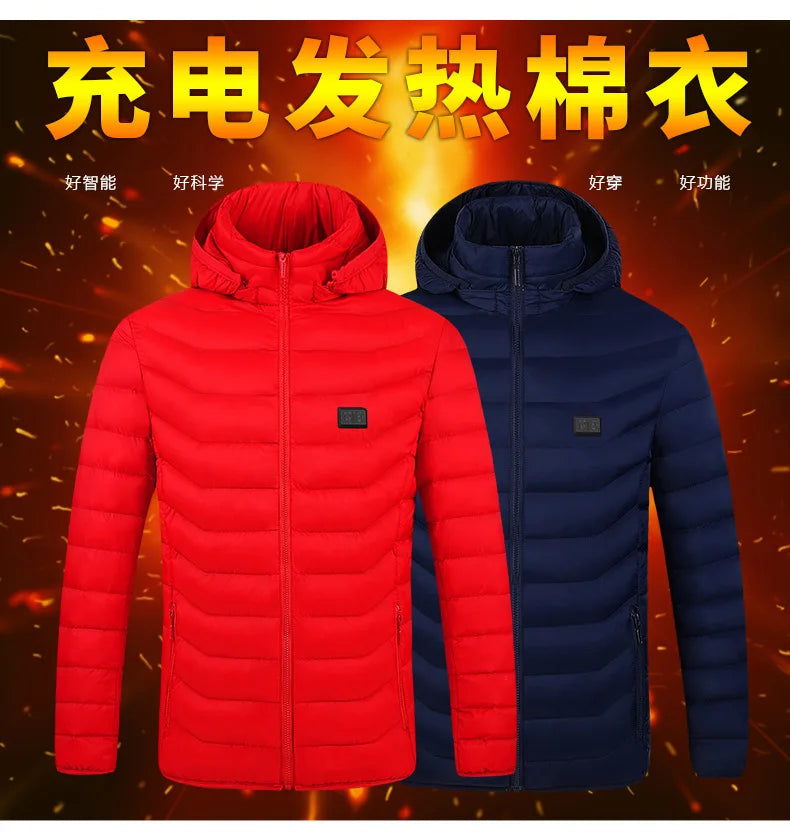 Waterproof USB Heated Jacket, Up to 31 Zones