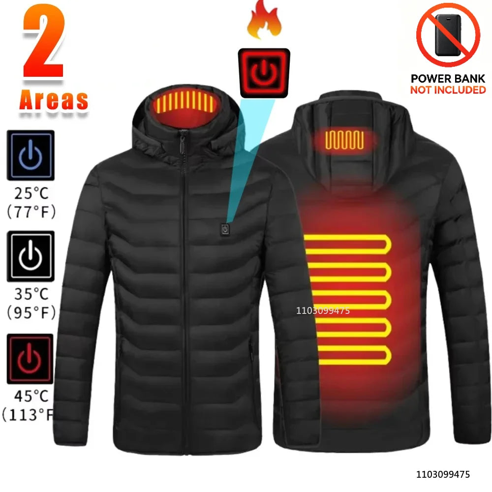 LEOSOXS Washable Heated Coat, Up to 25 Zones