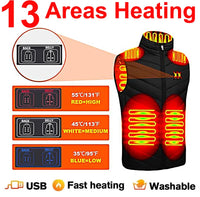 Electric Heated Bodywarmer Vest, 17 Zones