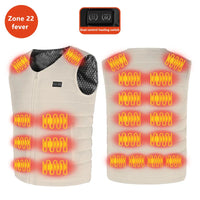 Unisex 22-Zone Heated Vest, V-Neck