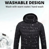 LEOSOXS Washable Heated Coat, Up to 25 Zones