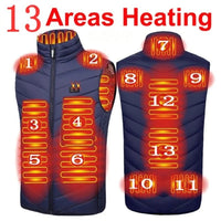 Electric Heated Bodywarmer Vest, 17 Zones