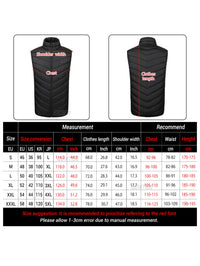 Smart Heated Vest, Up to 15 Zones, 3 Temps