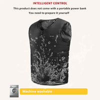 Unisex 22-Zone Heated Vest, V-Neck