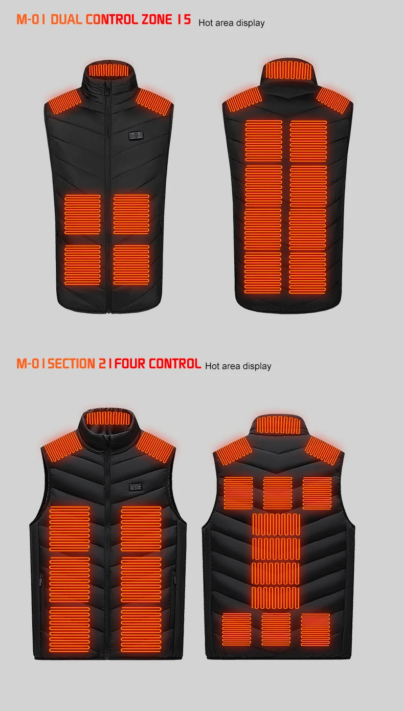 TODWARM Heated Vest, 26 Zones, 4 Controls