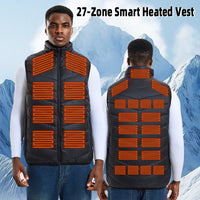 Smart Heated Vest, Up to 27 Zones, USB