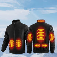 Muninako Polar Fleece Heated Jacket, 8 Zones