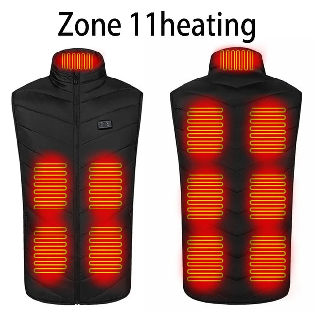 USB Heated Vest, 17-Zone Infrared, Men's