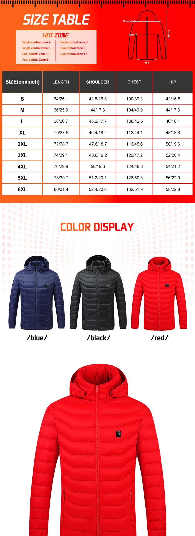 TODWARM Motorcycle Heated Jacket, 26 Zones