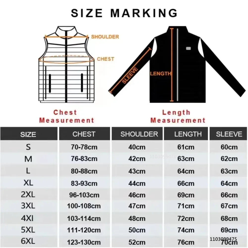 LEOSOXS Washable Heated Coat, Up to 25 Zones