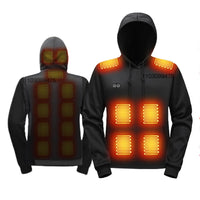 Heated Hoodie Sweatshirt, Up to 17 Zones