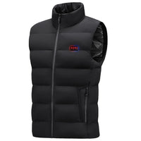 23-Zone Heated Cotton Vest, V-Neck, M-7XL